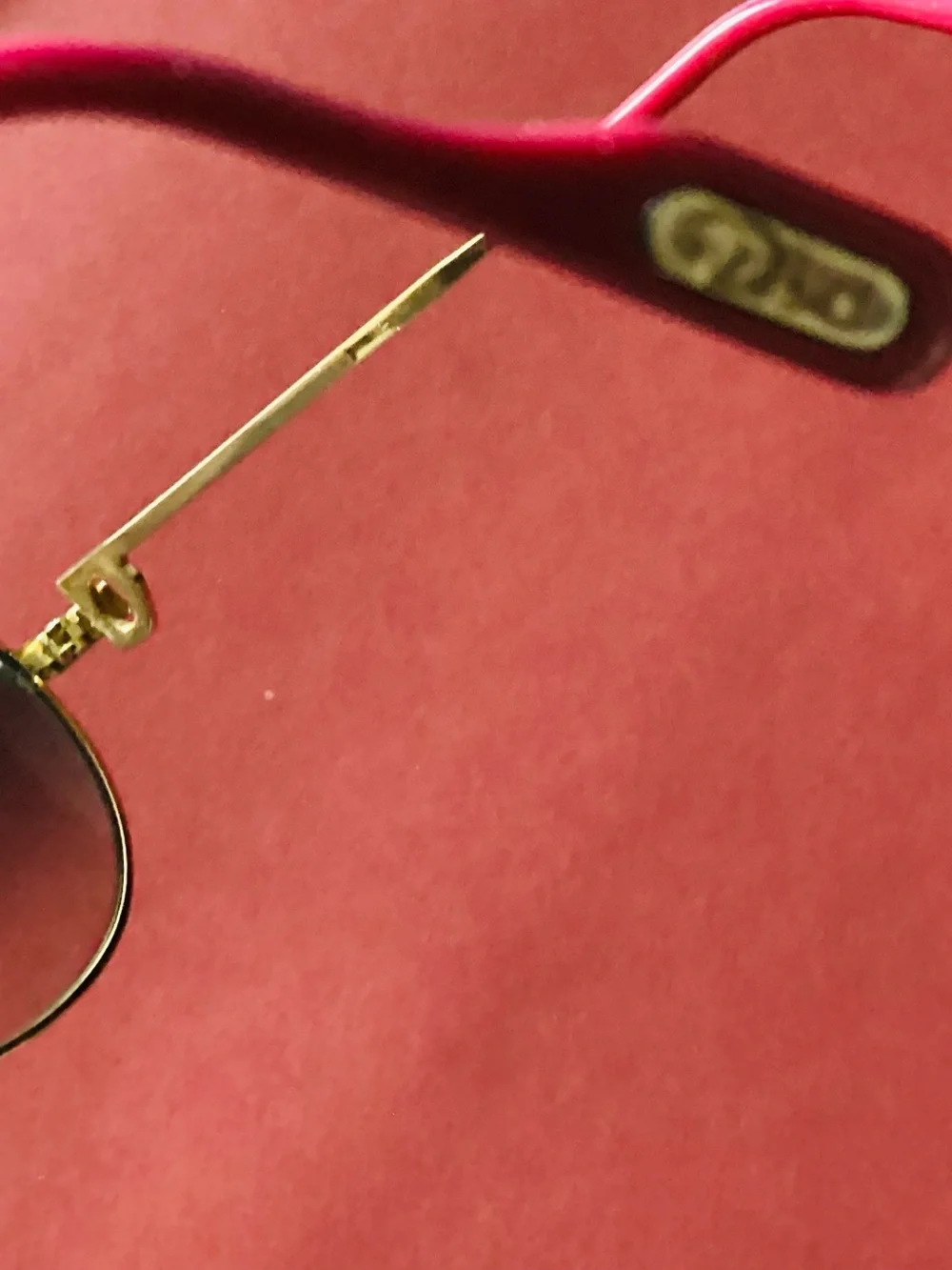 Cartier 14K Gold Frame Sunglasses Unisex with Brown Gradient Lenses